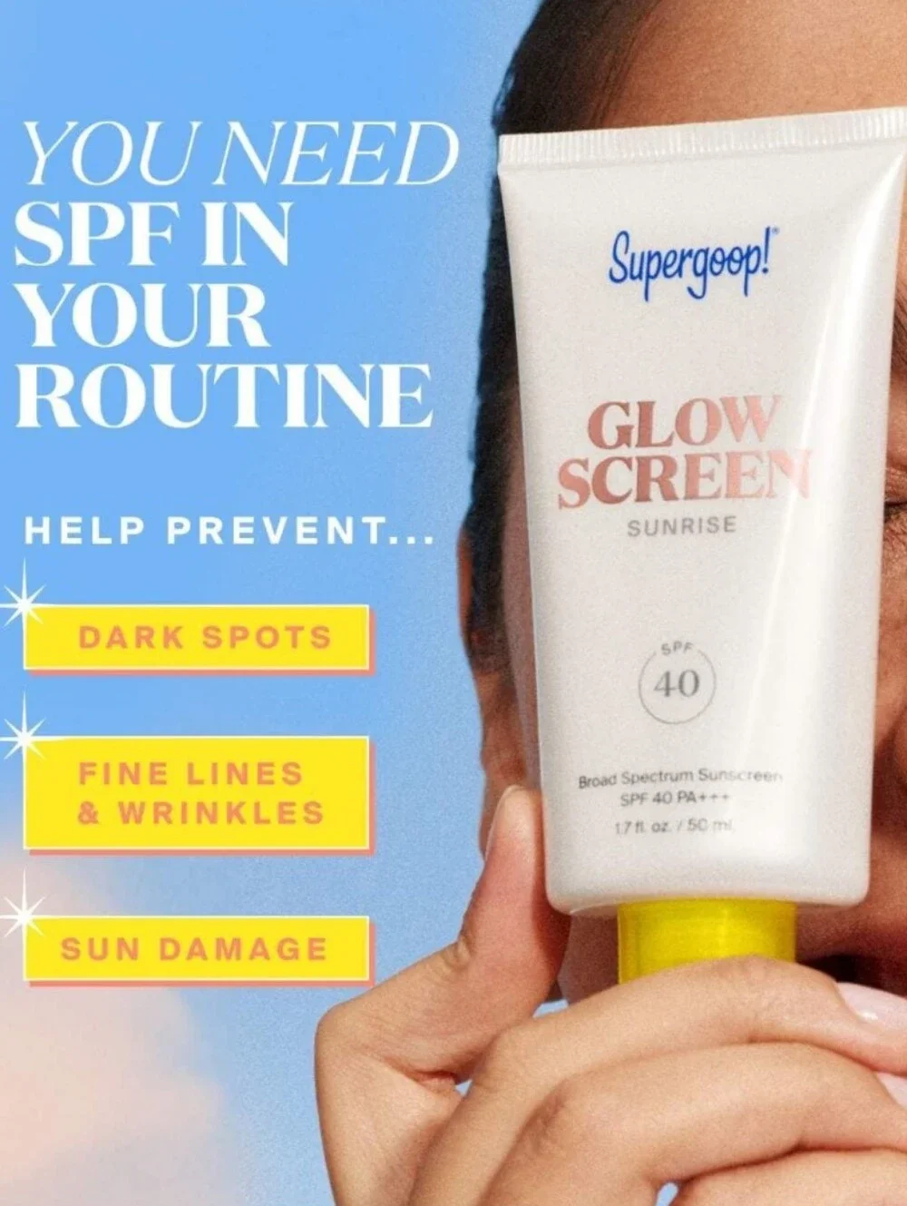 Supergoop! Glow Screen Golden Hour SPF 40 Sunscreen